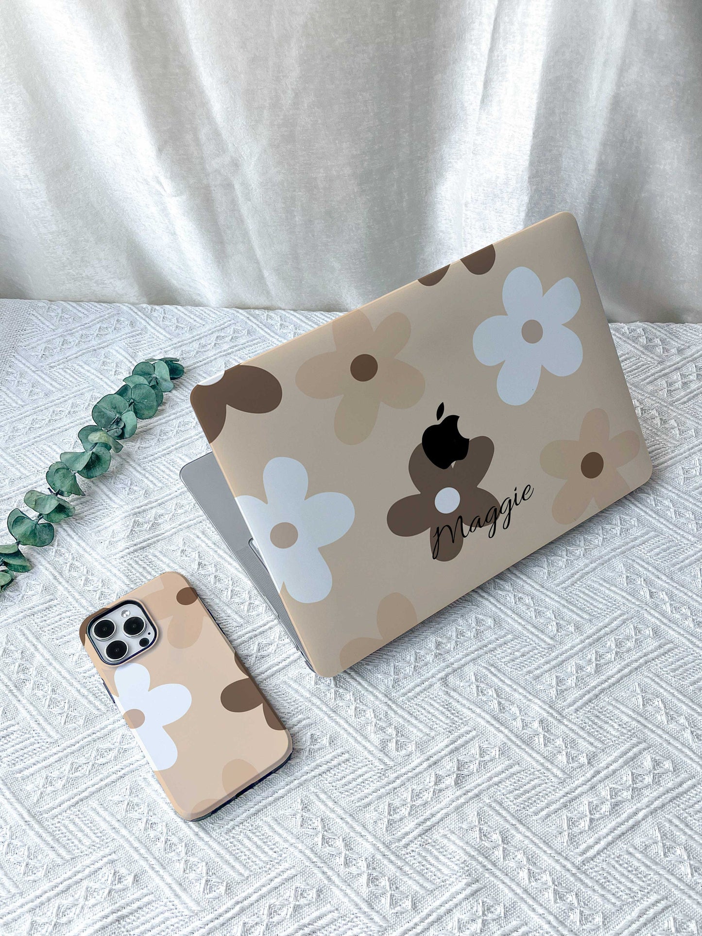 Little Khaki Flower New Macbook M2 Air 13 2022 A2681 Pro 13 A2338 Pro 14 15 16 M3 Air 15 A3114 2024 Laptop Case For Air 13 11 Gifts For Her