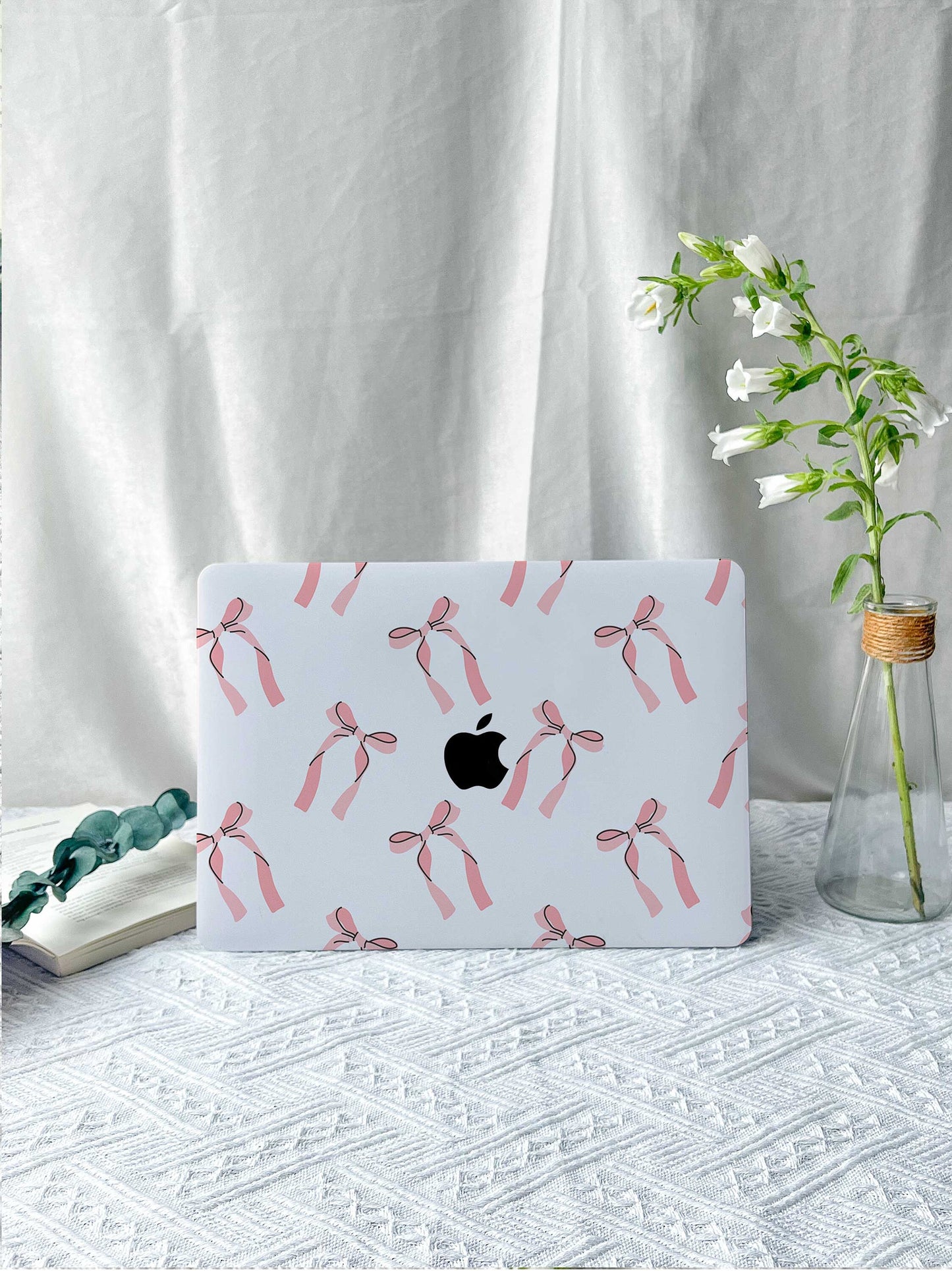 Pink Ribbon New Macbook M2 Air 13 2022 A2681 Pro 13 A2338 Pro 14 15 16 M3 Air 15 A3114 2024 Laptop Case For Air 13 11 Back To School Gifts