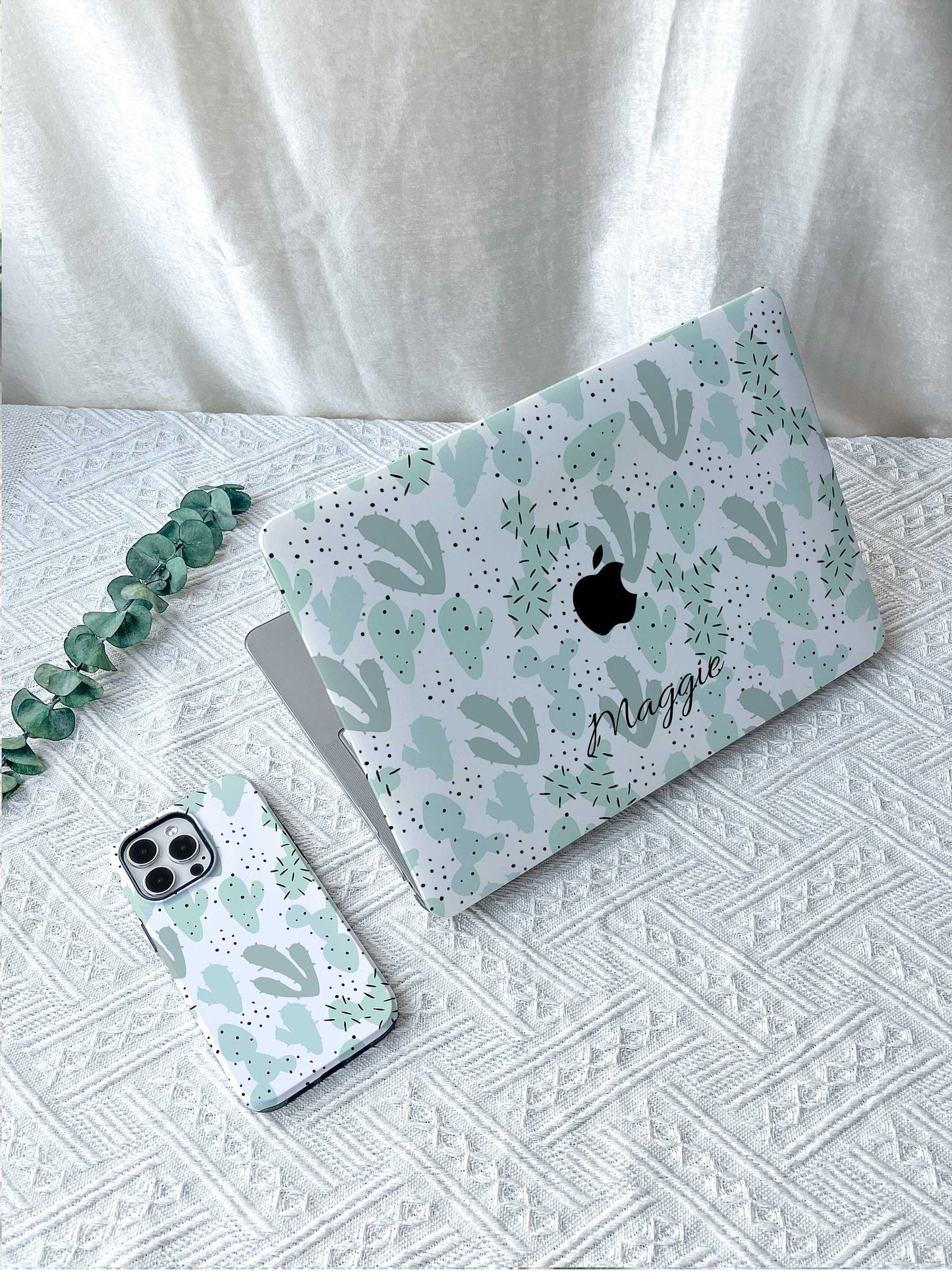 Custom Prickly Cactus Macbook M4 Air 13 2022 A2681 Pro 13 A2338 Pro 14 15 16 M3 Air 15 A3114 2024 Laptop Case For Air 13" 11" Cover Gifts