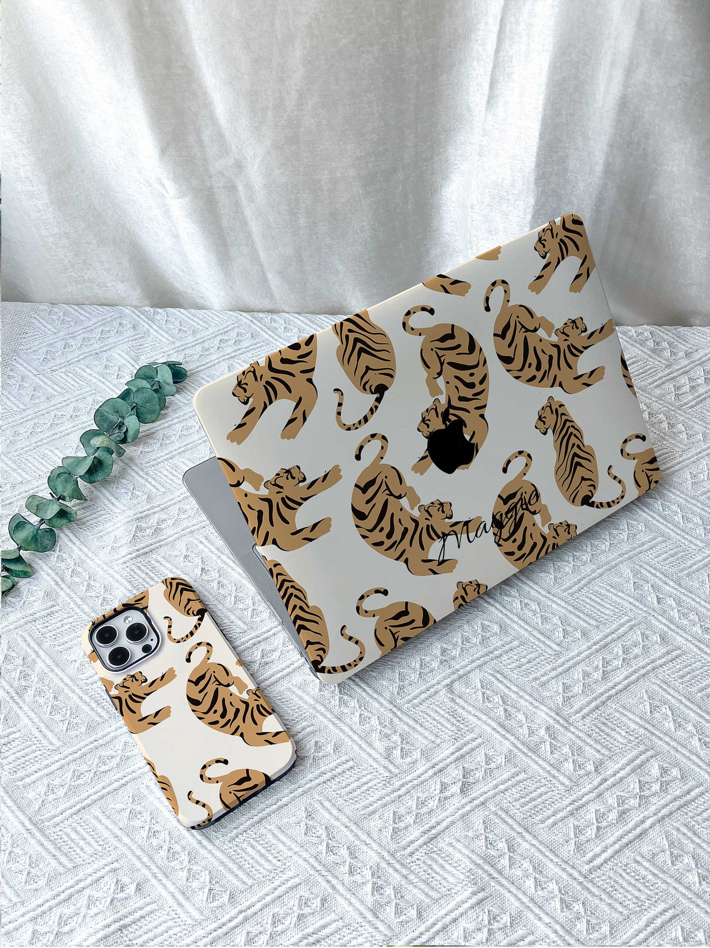 Cool Tiger New Macbook M4 Air 13 2022 Cover #a2681 Pro 13 A2338 Pro 14 15 16 M3 Air 11 15 A3114 2024 Laptop Case Gifts For Tiger Lovers