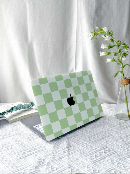 Light Green Check New Macbook M2 Air 13 2022 A2681 Pro 13 A2338 Pro 14 15 16 M3 Air 15 A3114 2024 Laptop Case For Air 13 11 Case Gifts