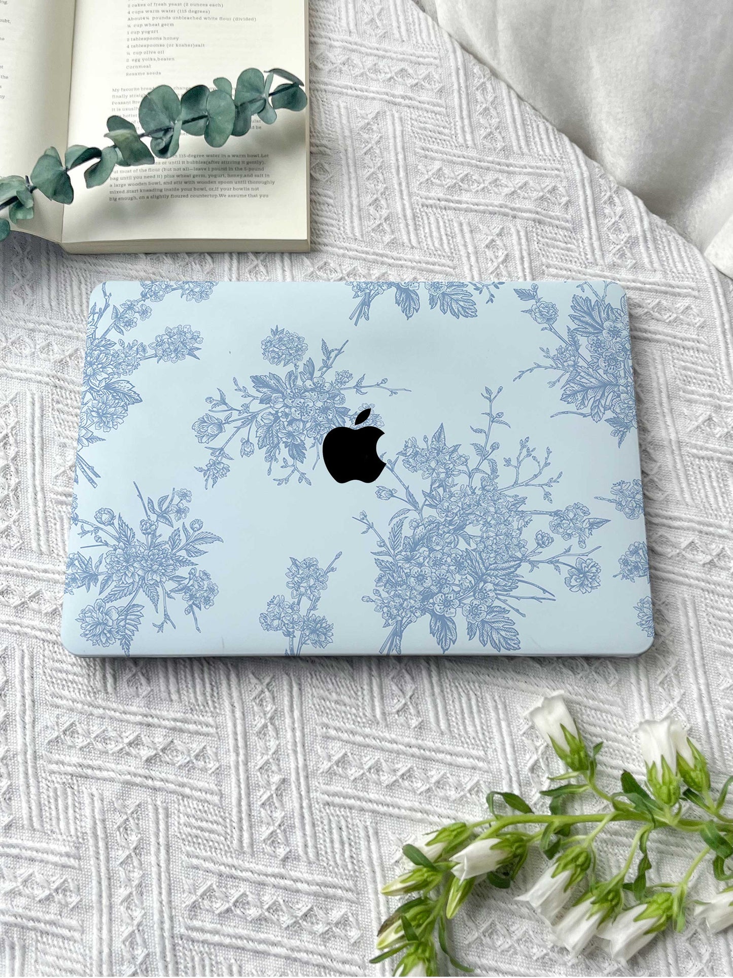 Blue Leaf Macbook M2 Air 13 2022 A2681 Pro 13 A2338 Pro 14 15 16 M3 Air 15 A3114 2024 Laptop Case For Air 13 11 Friend Gifts For Her
