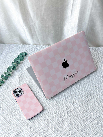 Pink Plaid Macbook M4 2024 Pro16 Case M2 Air 13 2022 A2681 Pro 13 A2338 Pro 14 15 M3 Air 15 A3114 2024 Laptop Case For Air 13“ Gifts For Her