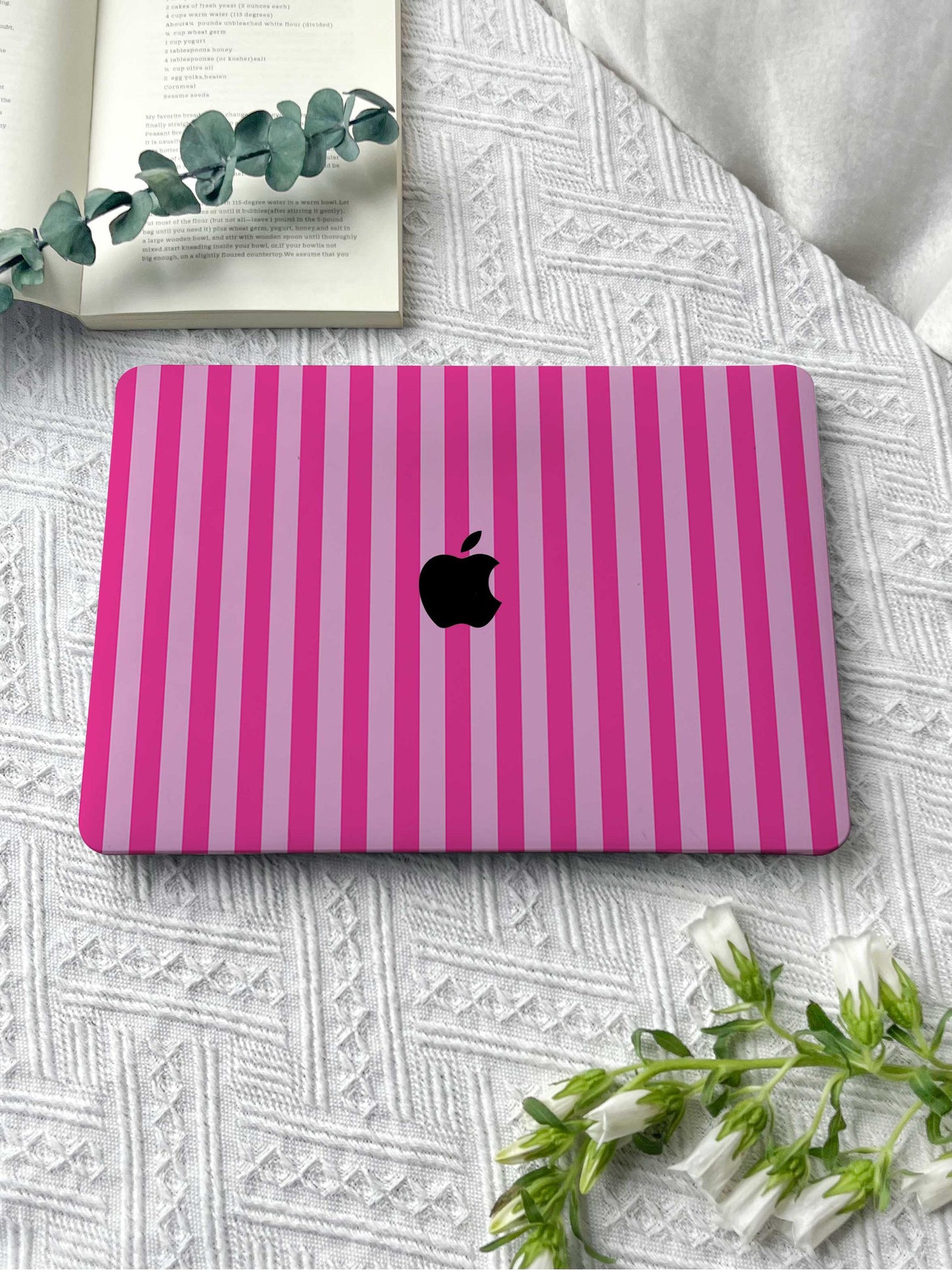 Pink Stripes New Macbook M2 Air 13 2022 A2681 Pro 13 A2338 Pro 14 15 16 M3 Air 15 A3114 2024 Laptop Case For Air 13 11 Gifts For Her