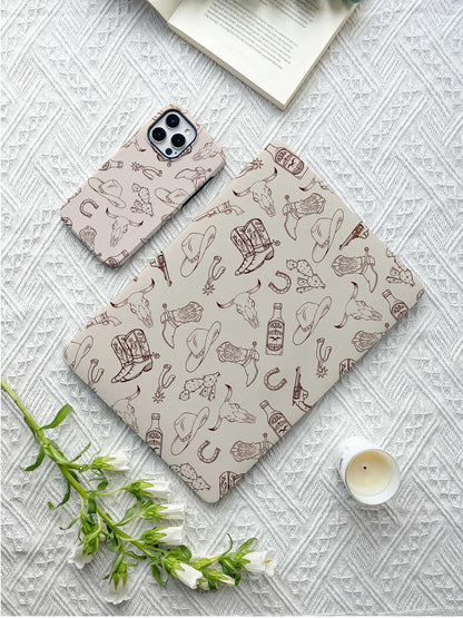 Beige Cowboy New Macbook M2 Air 13 2022 A2681 Pro 13 A2338 Pro 14 15 16 M3 Air 15 A3114 2024 Laptop Case For Air 13 11 M4 Gifts For Her