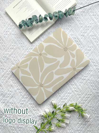 Beige Flower New Macbook M2 Air 13 2022 A2681 Pro 13 A2338 Pro 14 15 16 M4 Air 15 A3114 2024 Laptop Case For Air 13 11  M4 Gifts For Her