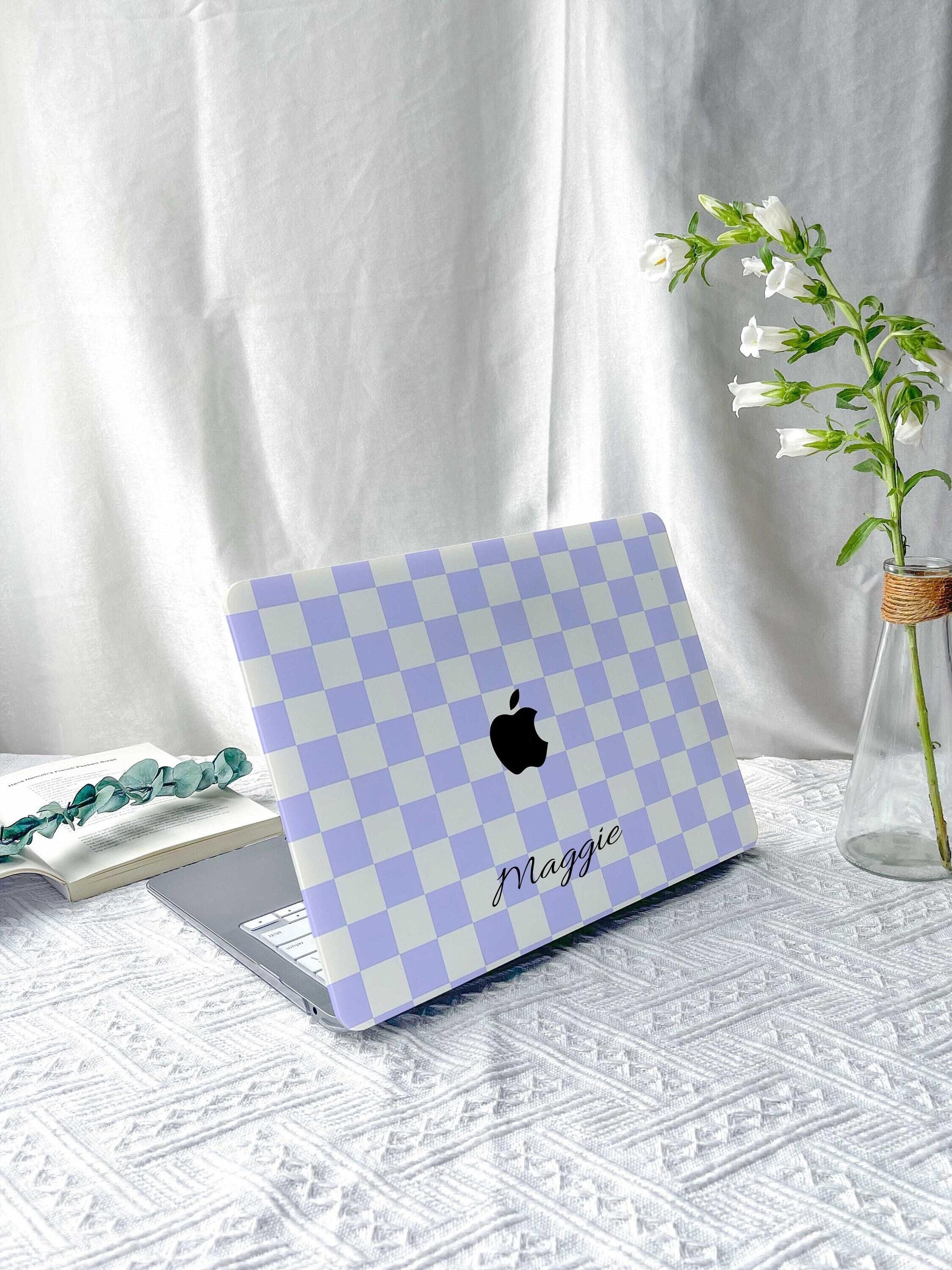 Purple Plaid New Macbook M2 Air 13 2022 A2681 Pro 13 A2338 Pro 14 15 16 M3 Air 15 A3114 2024 Laptop Case For Air 13 11 Back To School Gifts