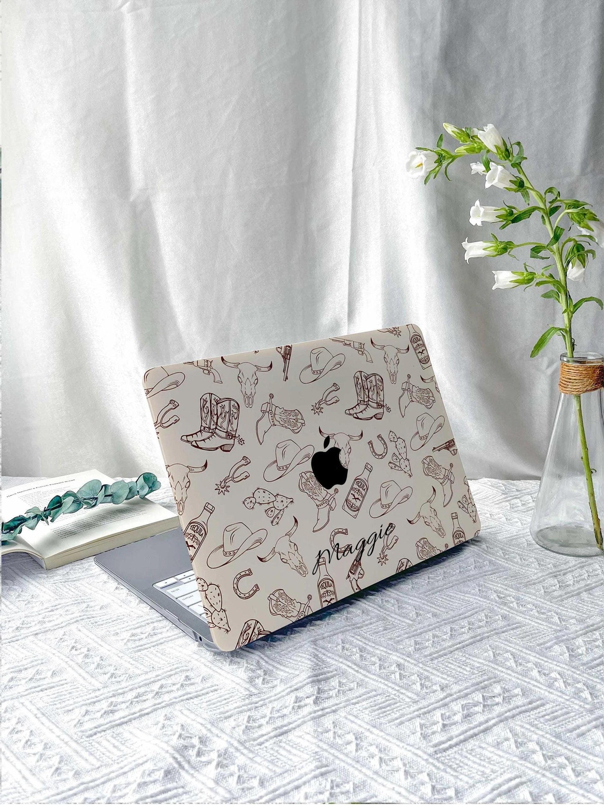 Beige Cowboy New Macbook M2 Air 13 2022 A2681 Pro 13 A2338 Pro 14 15 16 M3 Air 15 A3114 2024 Laptop Case For Air 13 11 M4 Gifts For Her