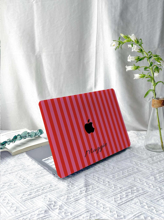 Red Stripes New Macbook M2 Air 13 2022 A2681 Pro 13 A2338 Pro 14 15 16 M3 Air 15 A3114 2024 Laptop Case For Air 13 11 Gifts For Her